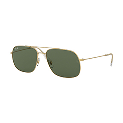 Find yourself on eyerim with Ray-Ban RB3595 901380 sunglasses in Gold and Green Colour
